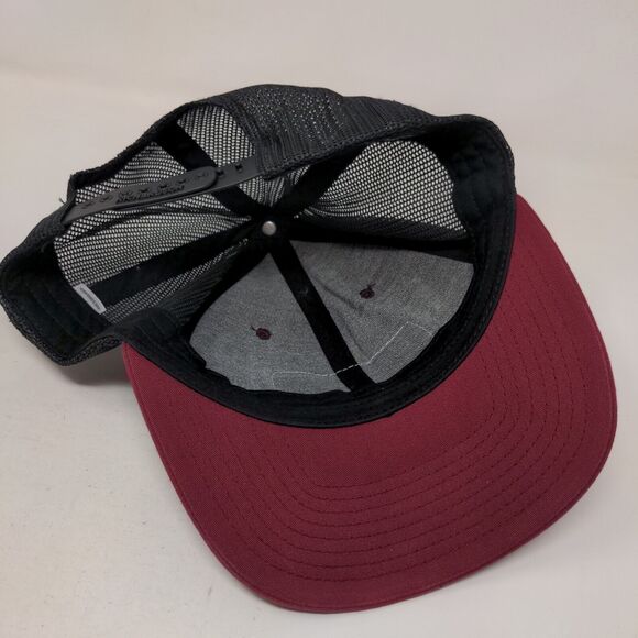 Dearybury Oil Gas Snapback Trucker Hat Red One Size Adjustable Mesh Back - Picture 6 of 8